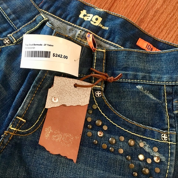 Above the knee Jeans Shorts Sz 27 - Picture 6 of 8